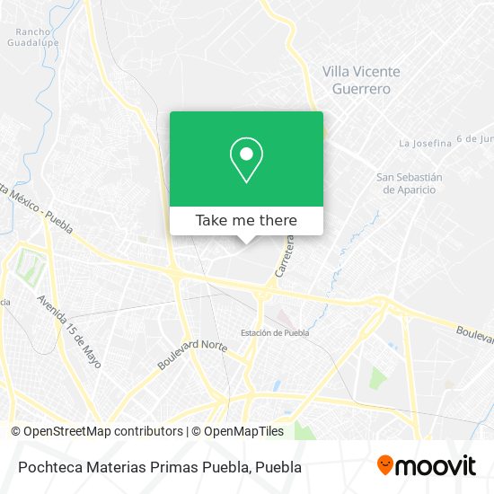 Pochteca Materias Primas Puebla map