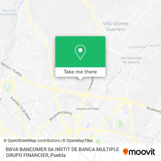 BBVA BANCOMER SA INSTIT DE BANCA MULTIPLE GRUPO FINANCIER map