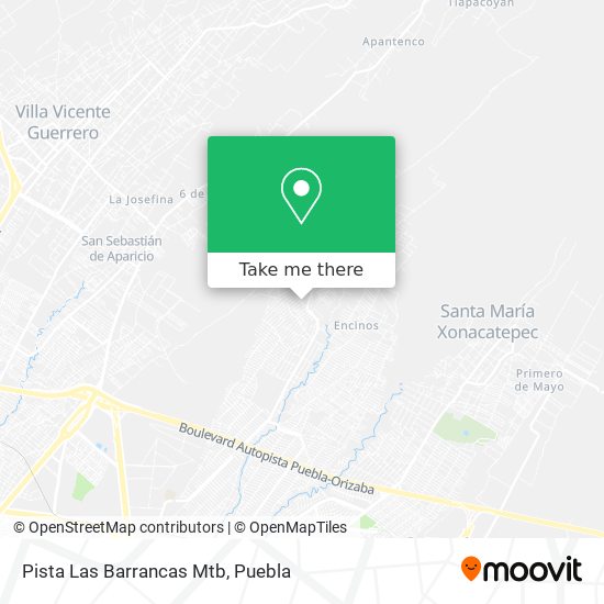 Pista Las Barrancas Mtb map