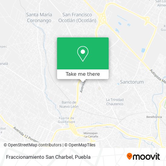 Mapa de Fraccionamiento San Charbel