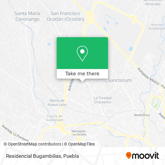 Mapa de Residencial Bugambilias