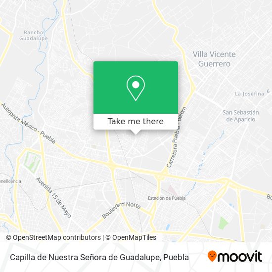 Mapa de Capilla de Nuestra Señora de Guadalupe