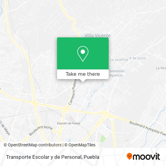 Transporte Escolar y de Personal map