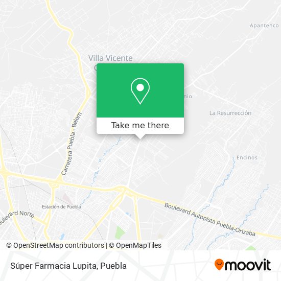 Súper Farmacia Lupita map