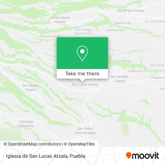 Mapa de Iglesia de San Lucas Atzala