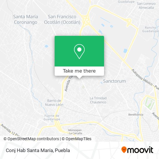Mapa de Conj Hab Santa María