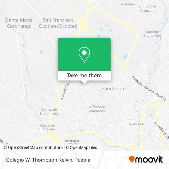 Mapa de Colegio W. Thompson Kelvin