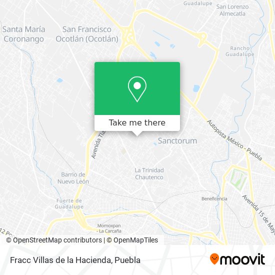 Fracc Villas de la Hacienda map