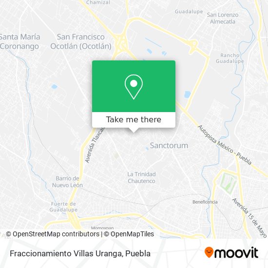 Fraccionamiento Villas Uranga map