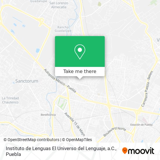 Instituto de Lenguas El Universo del Lenguaje, a.C. map