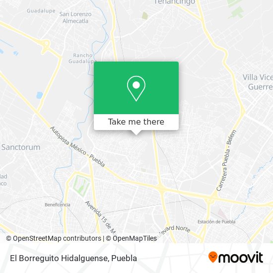 El Borreguito Hidalguense map