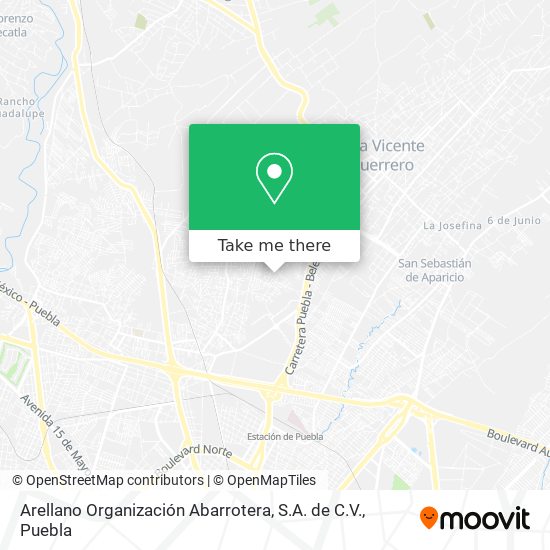 Mapa de Arellano Organización Abarrotera, S.A. de C.V.