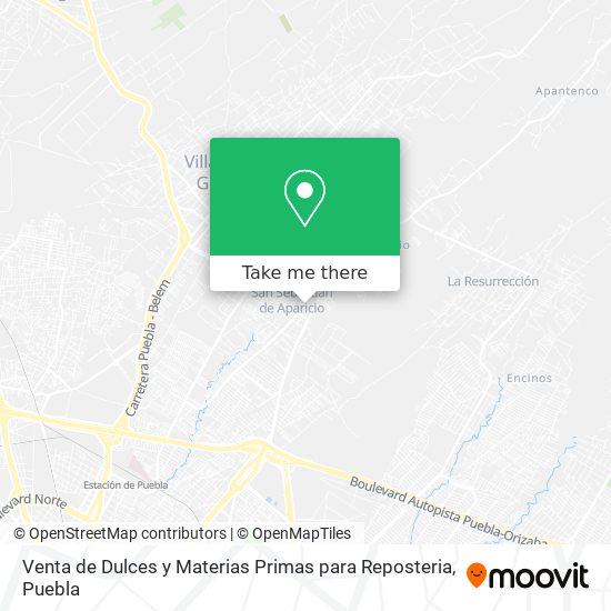 Venta de Dulces y Materias Primas para Reposteria map
