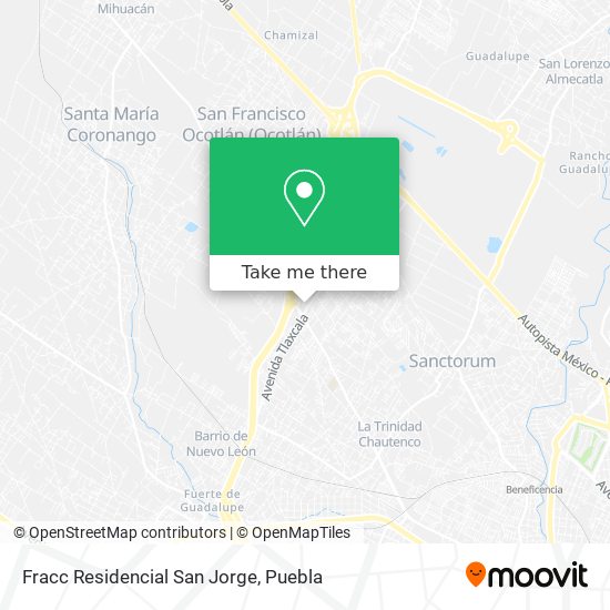 Mapa de Fracc Residencial San Jorge