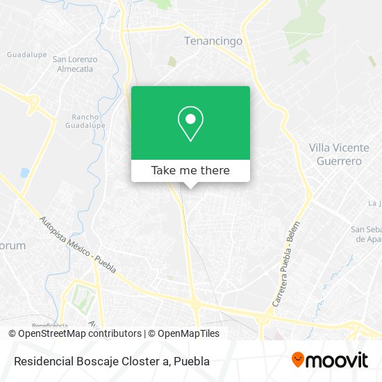 Mapa de Residencial Boscaje Closter a