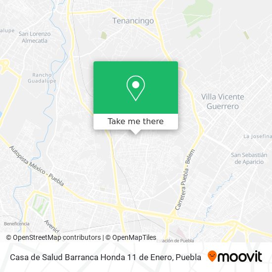 Casa de Salud Barranca Honda 11 de Enero map