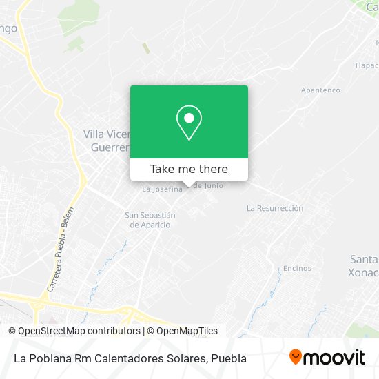 Mapa de La Poblana Rm Calentadores Solares