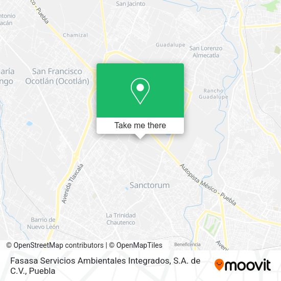 Mapa de Fasasa Servicios Ambientales Integrados, S.A. de C.V.
