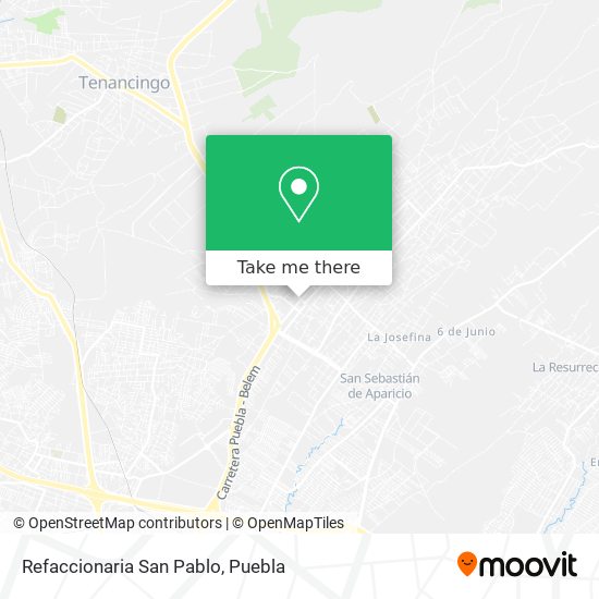 Mapa de Refaccionaria San Pablo