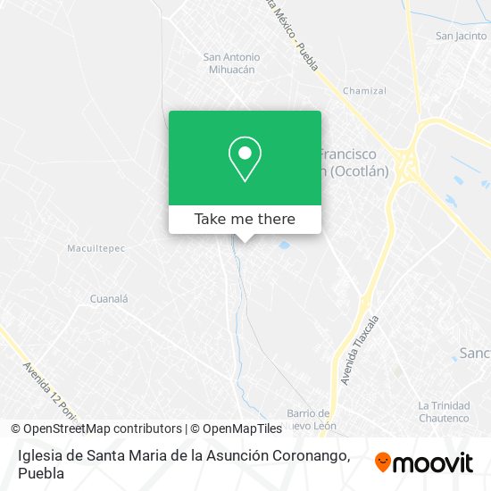 Iglesia de Santa Maria de la Asunción Coronango map