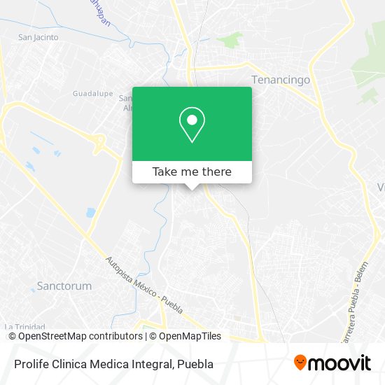 Mapa de Prolife Clinica Medica Integral