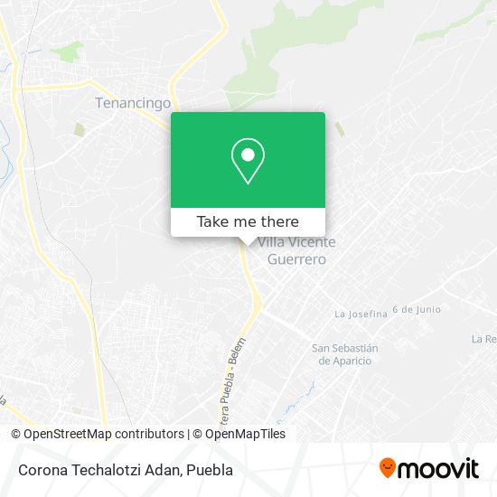 Mapa de Corona Techalotzi Adan