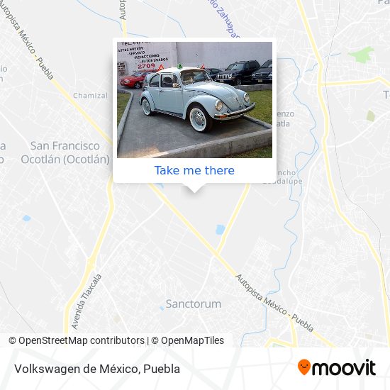 Mapa de Volkswagen de México