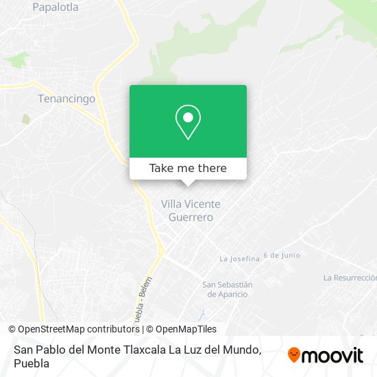 Mapa de San Pablo del Monte Tlaxcala La Luz del Mundo