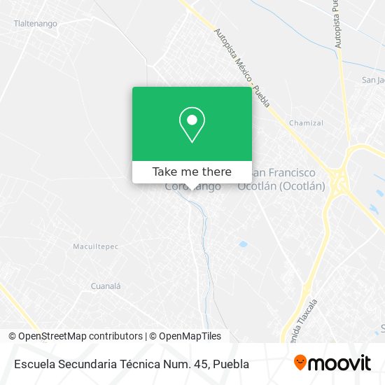 Mapa de Escuela Secundaria Técnica Num. 45