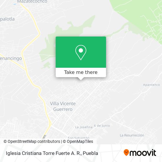 Mapa de Iglesia Cristiana Torre Fuerte A. R.