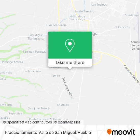 Fraccionamiento Valle de San Miguel map