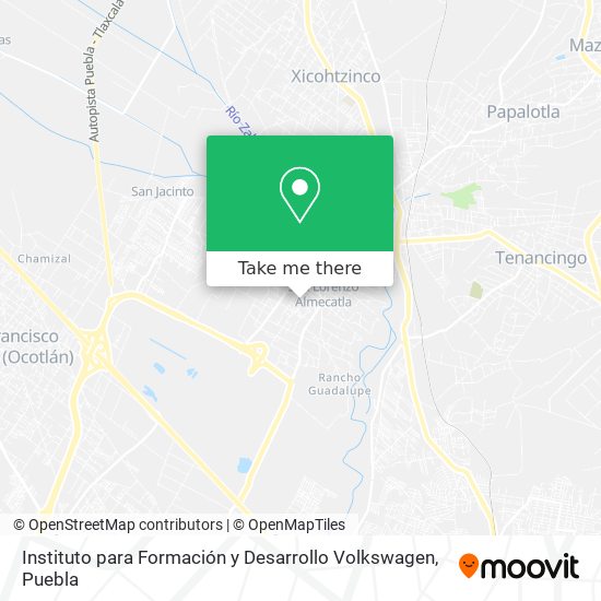 Mapa de Instituto para Formación y Desarrollo Volkswagen