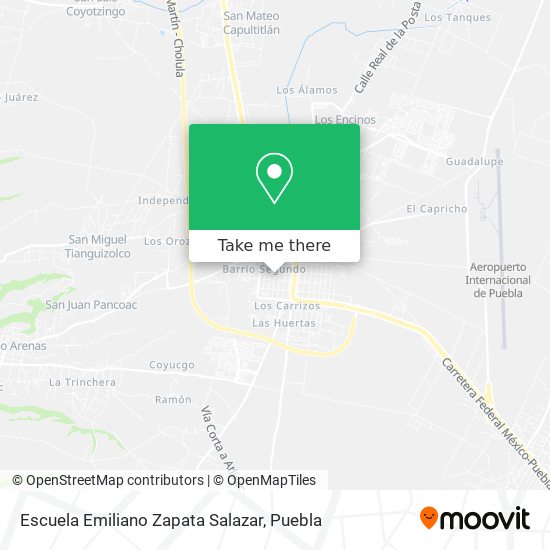 Mapa de Escuela Emiliano Zapata Salazar