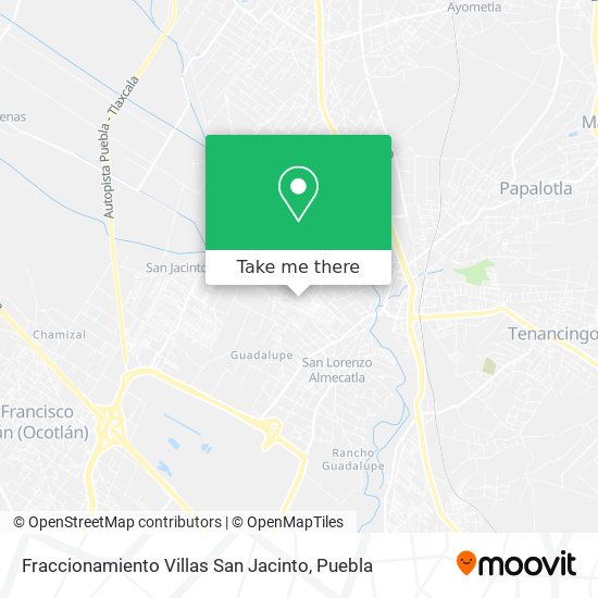 Fraccionamiento Villas San Jacinto map