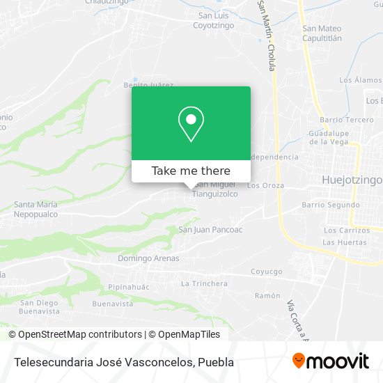 Mapa de Telesecundaria José Vasconcelos