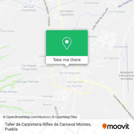 Taller de Carpinteria Rifles de Carnaval Montes map