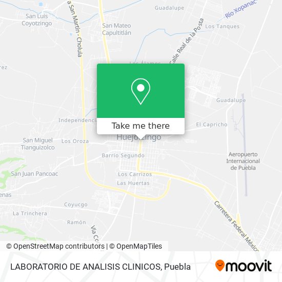 Mapa de LABORATORIO DE ANALISIS CLINICOS