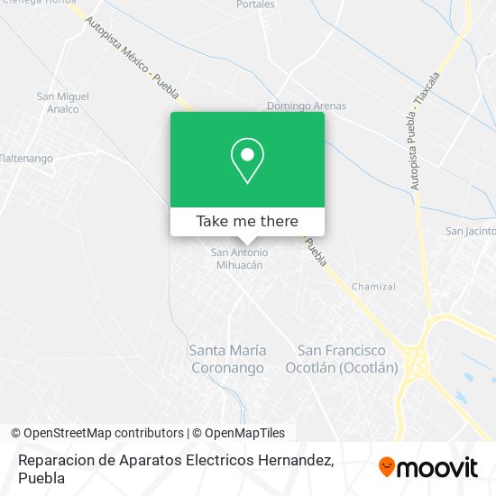Reparacion de Aparatos Electricos Hernandez map