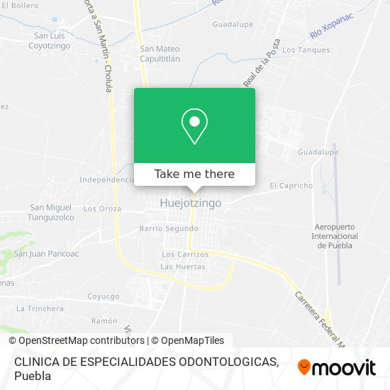 CLINICA DE ESPECIALIDADES ODONTOLOGICAS map