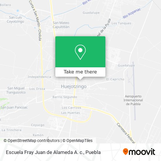 Mapa de Escuela Fray Juan de Alameda A. c.