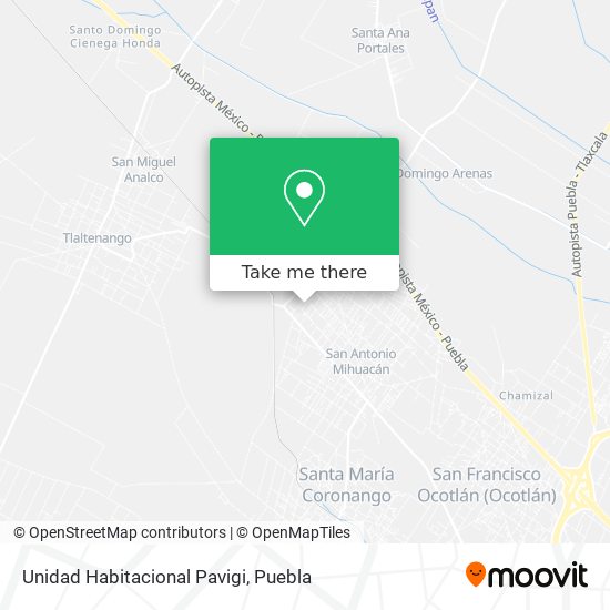 Unidad Habitacional Pavigi map
