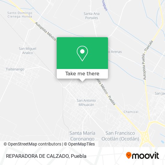 Mapa de REPARADORA DE CALZADO