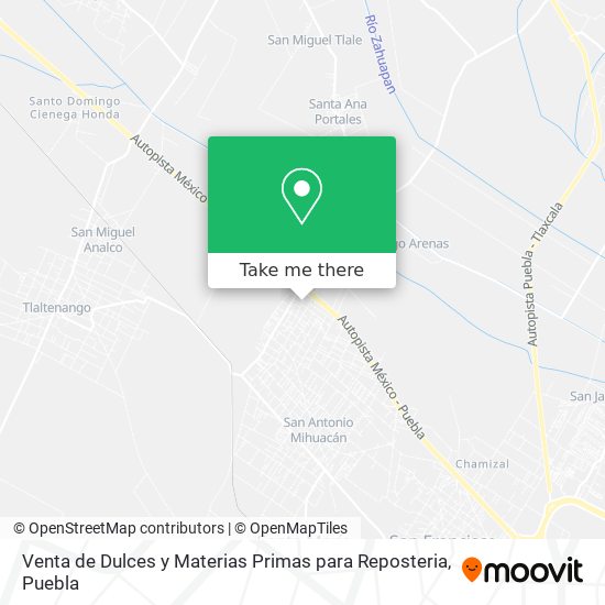 Mapa de Venta de Dulces y Materias Primas para Reposteria