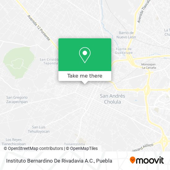Instituto Bernardino De Rivadavia A.C. map
