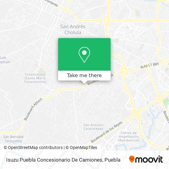 Isuzu Puebla Concesionario De Camiones map