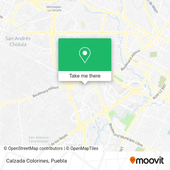 Mapa de Calzada Colorines