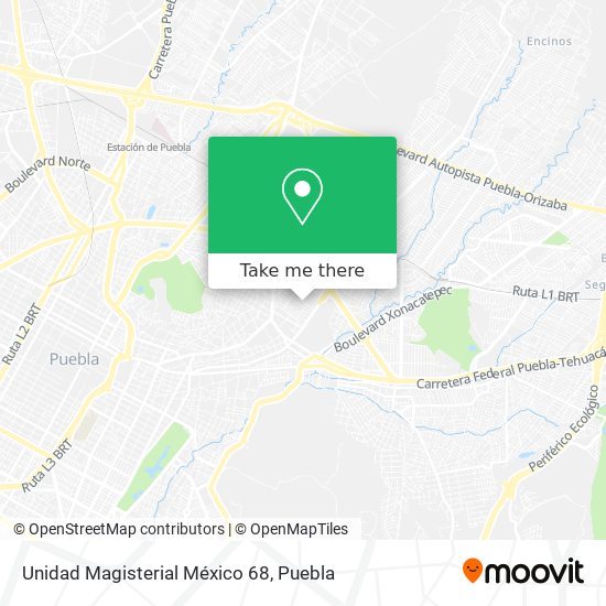 Mapa de Unidad Magisterial México 68