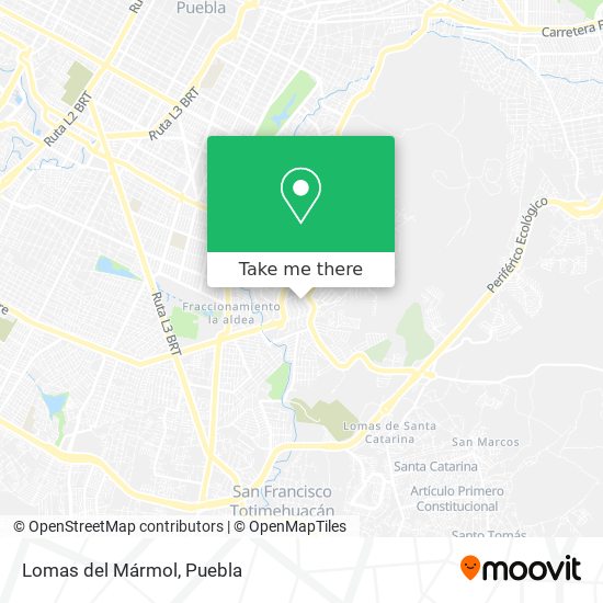 Mapa de Lomas del Mármol