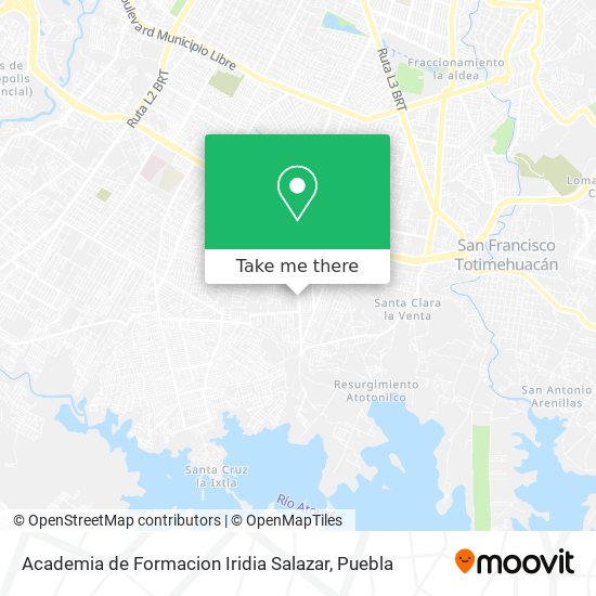 Mapa de Academia de Formacion Iridia Salazar