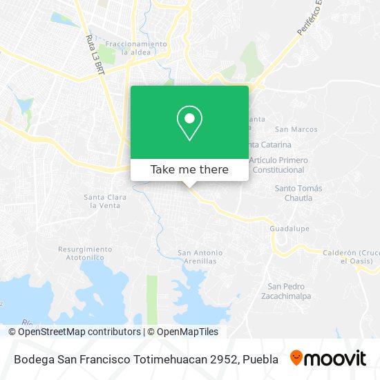 Bodega San Francisco Totimehuacan 2952 map